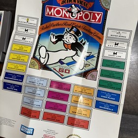 Monopoly (NES, 1991) CIB w/  & Poster Tested Very Clean Comes With What&rsquo;s In Pic