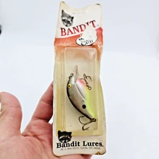 Vtg Pre Pradco Bandit 100 Pearl Gold Scales 1D16 Tough Color Crankbait