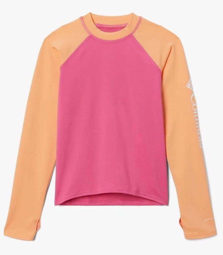T-shirt Columbia Fille Silver Ridge Manches Courtes - Rose, Taille L (14/16) NEUF