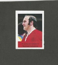 1974-75 NHL STAMP ACME LOBLAWS 25 JACQUES LEMAIRE MONTREAL CANADIENS