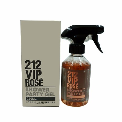 212 VIP ROSE BY CAROLINA HERRERA SHOWER PARTY GEL 250 ML / 8.5 FL.OZ. NEW (T)