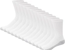 Hanes Men'S Double Tough Crew Socks, 12-Pair Pack size 12-14 shoe size 