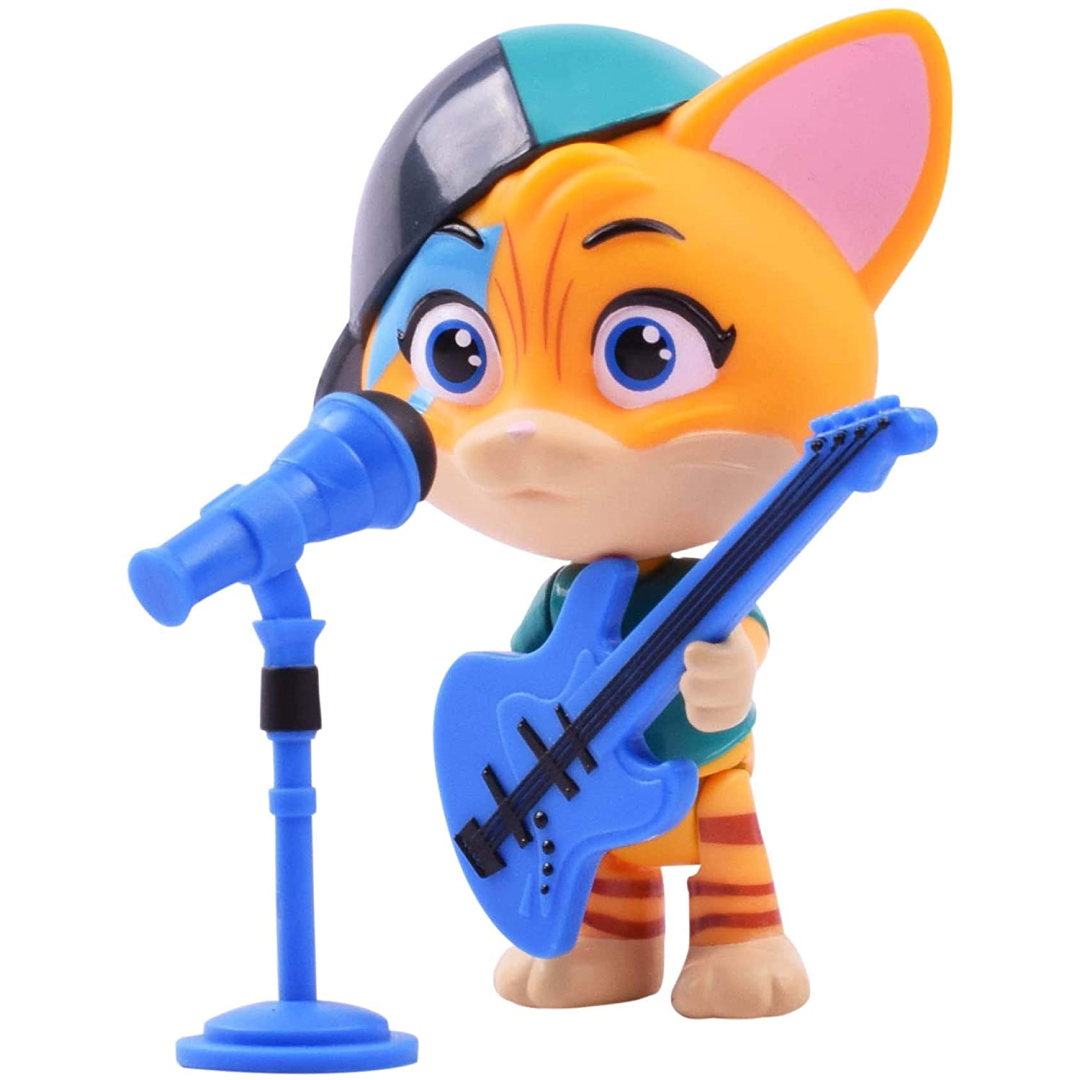 44 Cats Lampo & Guitar 7cm 3"" Tall Action Figure Doll New Kids Collectable Toy