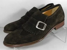 272220 SP50 BRYSON KILTIE MEN'S SHOES SIZE 9 M BROWN SUEDE JOHNSTON & MURPHY