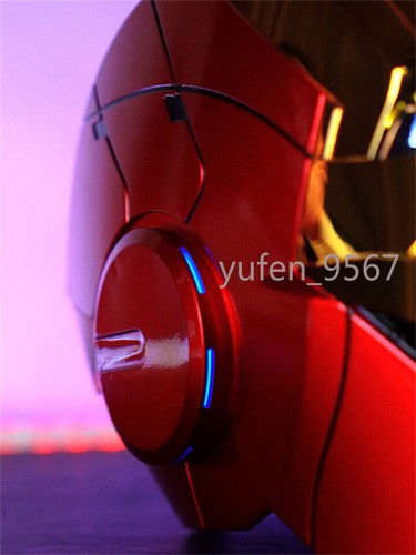 AUTOKING Iron Man MK5 Helmet 1:1 Voice-controlled Wearable Prop Gold Color NEW - Picture 10 of 10