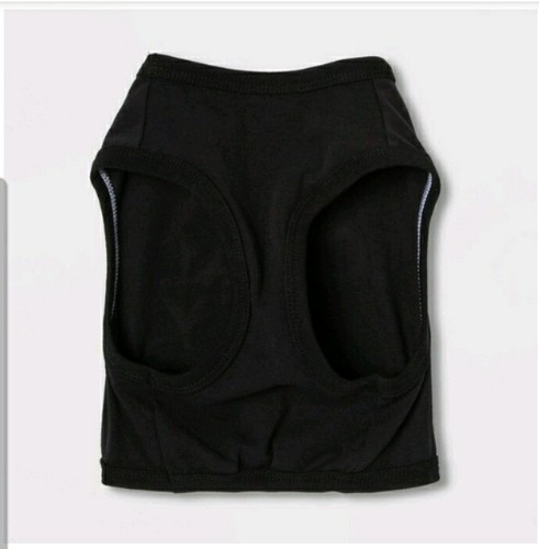 SMALL / MEDIUM Equality Pride Dog Cropped Tank Top - Black & Rainbow - Picture 2 of 6
