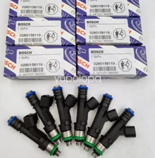 6X Bosch OEM Fuel Injector 0280158119 For Jeep Dodge Wrangler Chrysler 3.3L 3.8L