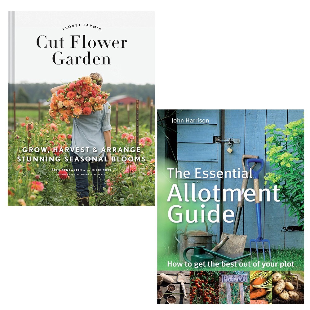 Floret Farm's Cut Flower Garden (HB), Essential Allotment Guide 2 Books Set