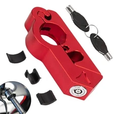 Motorcycle Handlebar Lock Grip Throttle Brake for Motorbike Scooter Moped Bike