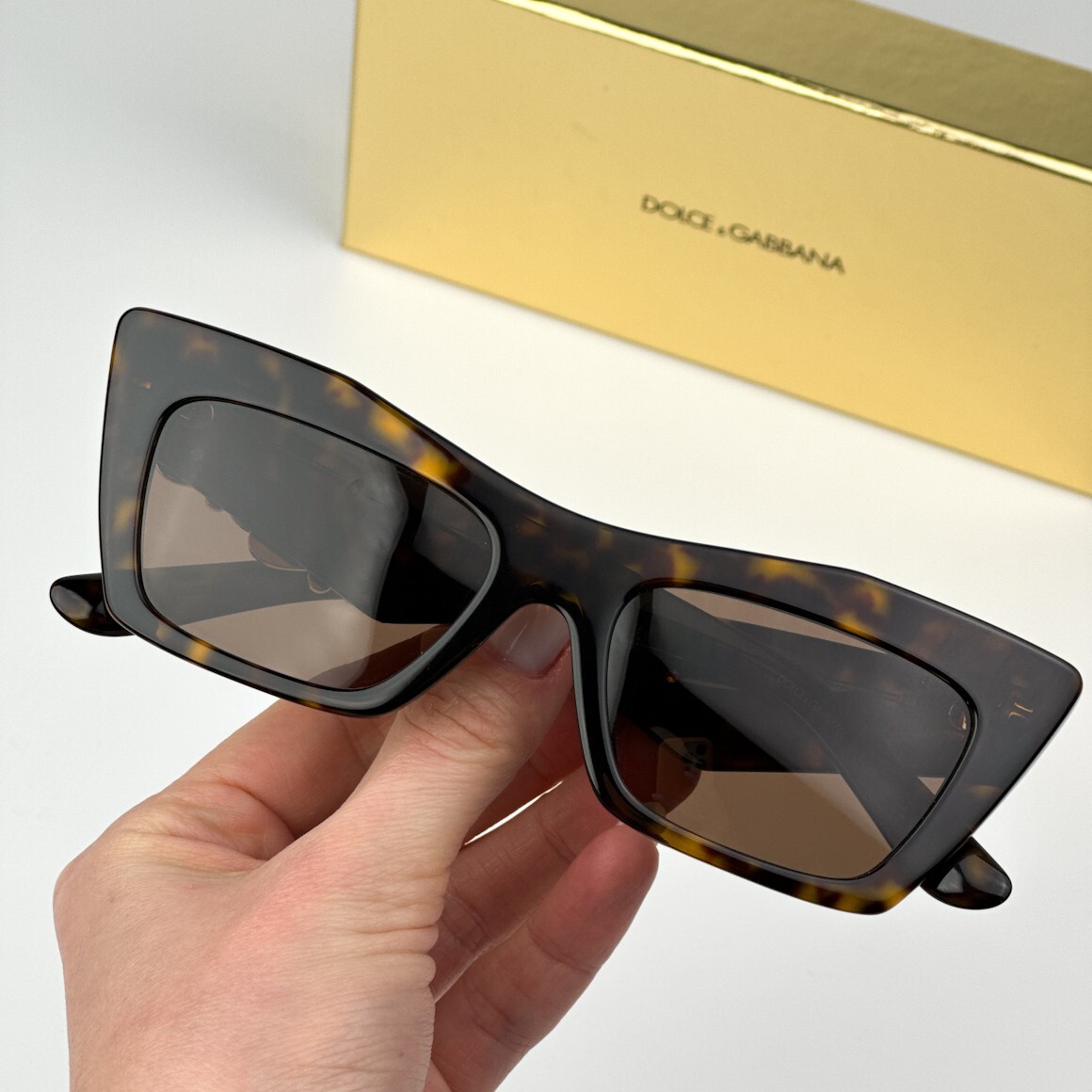 BRAND NEW D&G DG4435 502/73 Havana Dark Brown Cat Eye Women Sunglasses NEW DOLCE&GABBANA DG4439 502/73 WOMEN HAVANA BROWN CAT EYE  main image 4