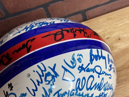 Buffalo Bills handsigniert signed Full Size Riddell Football Helm NFL Alumni - Bild 12 von 18