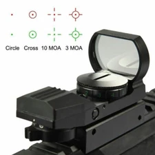 Tactical Red Green Dot Reflex Sight Scope Holographic 4 Reticles Picatinny Rail