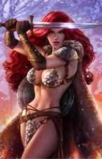 Red Sonja #1 (2021) - Sun Khamunaki - Color Virgin Variant  - Ltd to 500 w/ COA