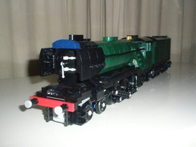 Lego Train - Custom Flying Scotsman + 2x Carriages - New - emerald 10194 21344
