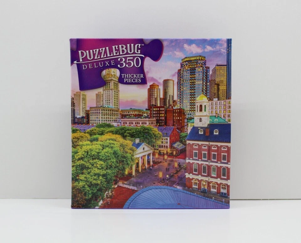 350 Pieces Jigsaw Puzzle Boston Skyline Massachusetts 20 X 12 Puzzlebug Deluxe - Image 2 of 3