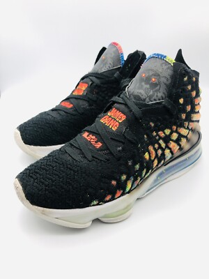 Nike LeBron 17 James Gang Sneaker Shoes Black Colorway Knitposite