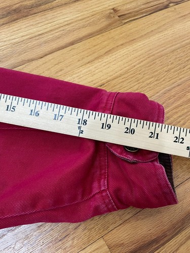 Vintage Denim & Co. Barn Coat Women's 1X Red Flannel Lined Corduroy Collar - Picture 6 of 10