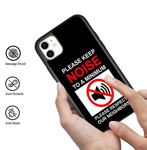 For iPhone SE XS XR Max 5 6 7 8 Plus Keep Quiet Not Noise Anti scratch Cover - Picture 25 of 25
