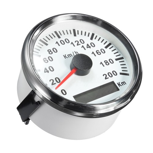 85mm GPS 200KM/H Speedometer Gauge for Car Truck Motorcycle Marine ATV UTV White - Picture 3 of 8