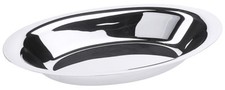 Brotschale, oval, Edelstahl 18/10, hochglänzend, schwere Qualität, 30,5x16,5 cm