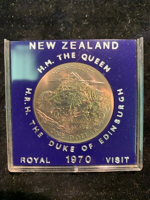 Original 1970 New Zealand Duke of Edinburgh Royal Visit Dollar | eBay