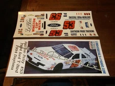 Ritchie Petty #53 1994 LE BLEU Ford Thunderbird 1/24th scale decals LoboGraphix