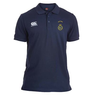 OFFIZIELLES HMS Puma besticktes Canterbury Rugby Poloshirt