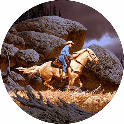 Horse #12 Cowboy Spare Tire Cover All Sizes Available-back up camera optional