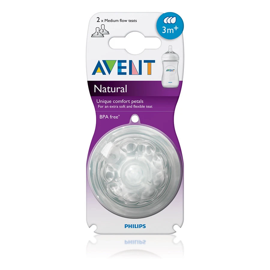 Philips AVENT 2 Tétines Natural Medium +3m