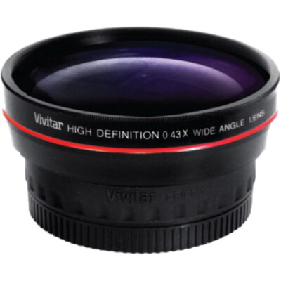 Vivitar 52mm/ 55mm/ 58mm 0.43x Professional Wide Angle Lens with Macro