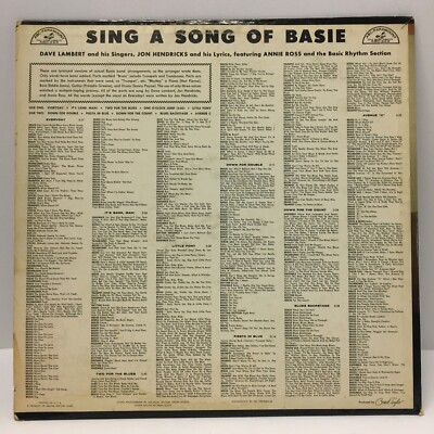 Lambert, Hendricks & Ross, Sing A Song Of Basie (ABC-223) Vinyl LP