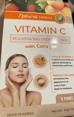 Natural Chemist Vitamin C Rejuvenating Under Eye Pads With collagen 5 Pairs