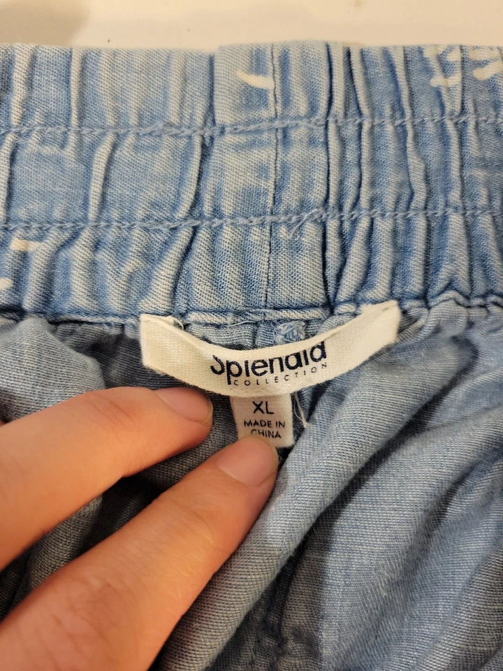 Pantalones cortos de mezclilla para mujer Splendid Collection cintura elástica talla XL Foto 3 de 4