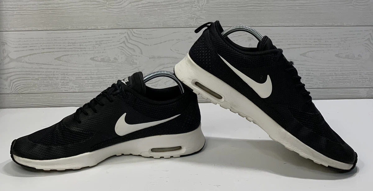 Nike Air Max Thea Women's 8.5 Athletic Running Shoes Black White 599409-020 | eBay