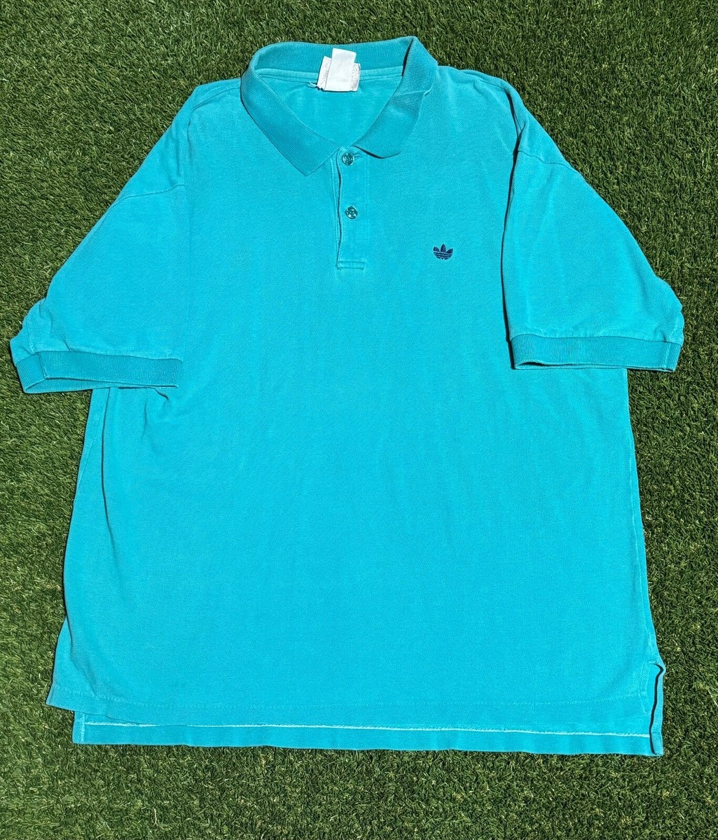 トップス Adidas 80s Polo Shirt Sport Shirt Adidas Sports Athletic Vintage 80s Polo Button Collar Single