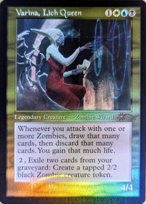 Varina, Lich Queen Old Border Foil - Secret Lair SLD 861 - NM EN MTG
