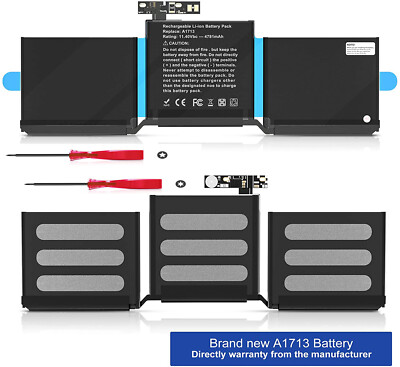 A1713 A1708 Battery For MacBook Pro 13 inch Late 2016 Mid 2017 EMC 2978 EMC 3164