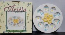 Adorable Ariela Tulip Egg Holder Deviled Eggs ~ Perfect for Easter ~ 10"