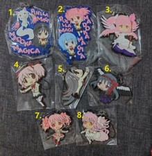 Puella Magi Madoka Magica Rubber Strap Keychain Key Ring Charm Pendant Madoka