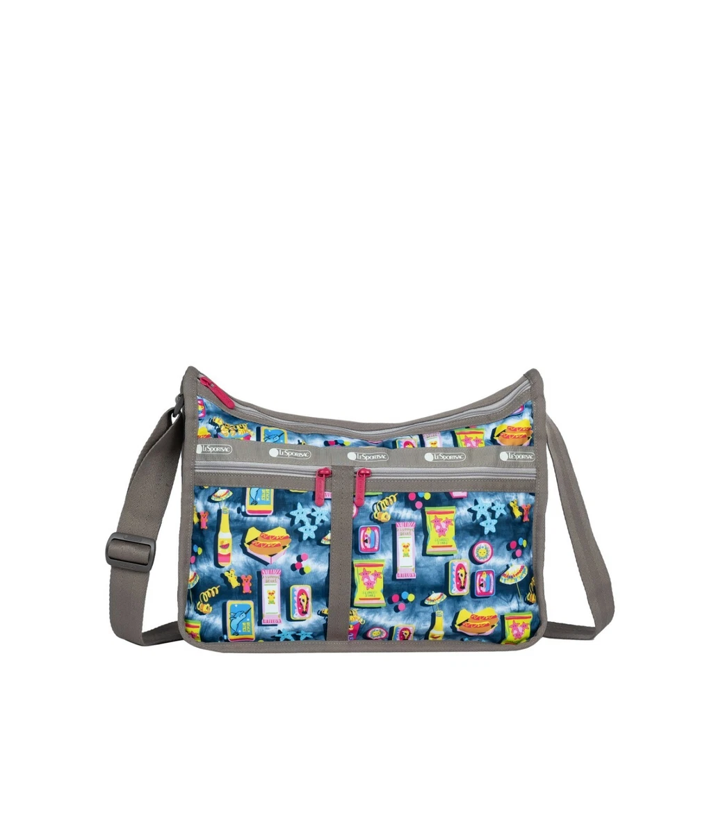 LeSportsac Beach Snacks Deluxe Everyday Bag Pop Art Style Beachy