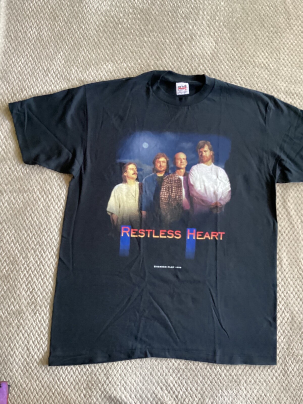 Restless Heart Reunion Tour '98 Vintage Anvil Single-Stitch Graphic T-Shirt XL