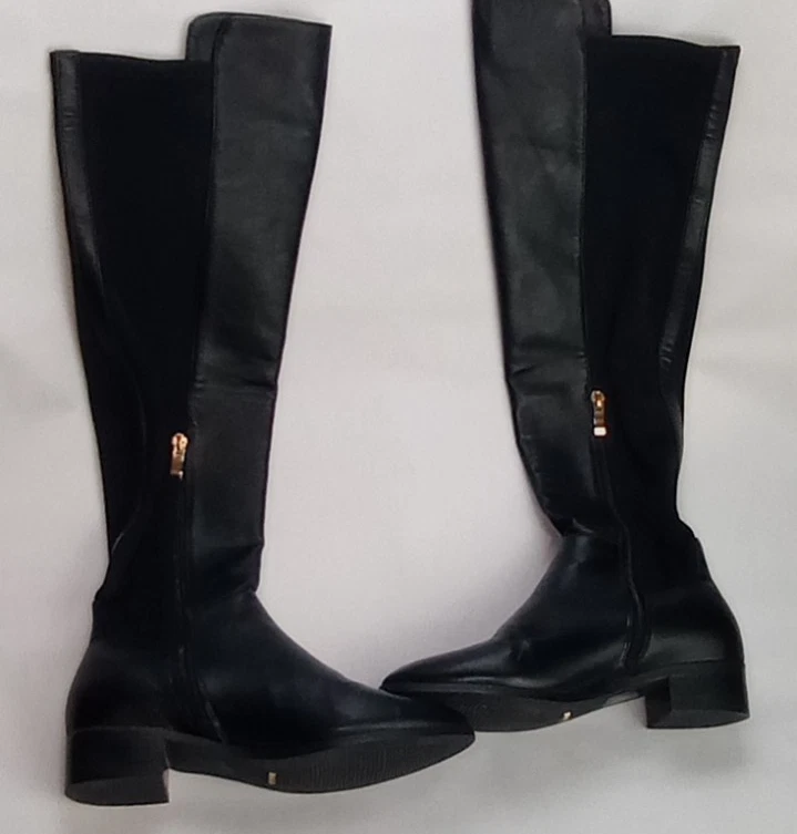 Billini Milani Knee High Boots Size 5 In Black Synthetic Leather Equestrian - image 4 of 4