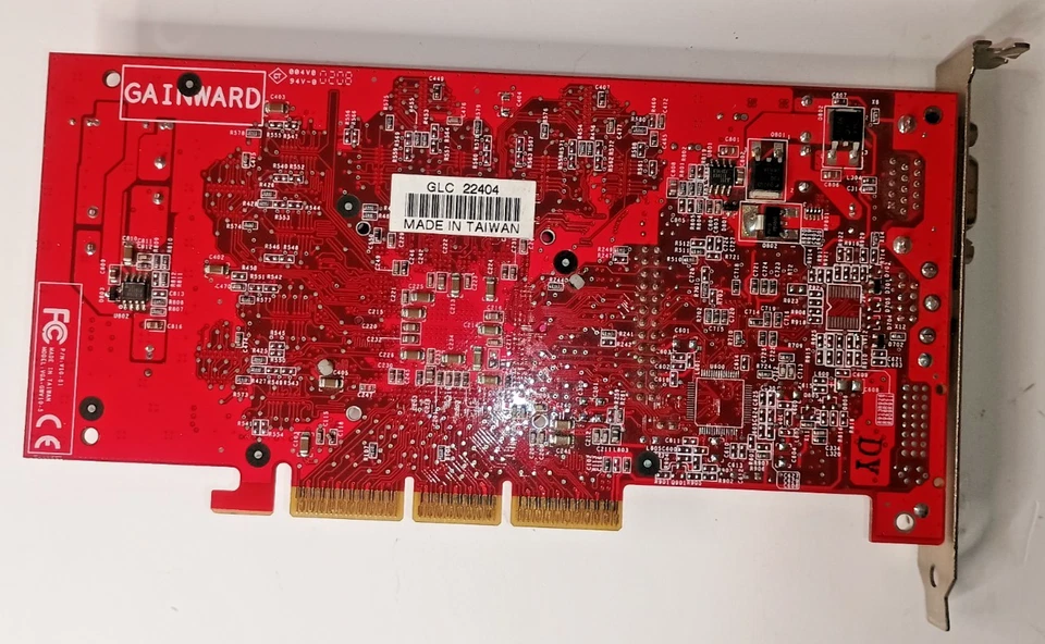 GAINWARD NVIDIA GEFORCE 3 Ti200 GS 64MB DDR AGP GRAPHICS CARD VGA S-VIDEO - Image 3 of 3