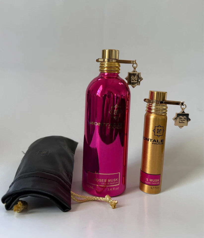 Montale Paris Roses Musk EDP 100ml + 20ml with a pouch Gift Set New In Box - Image 2 of 4