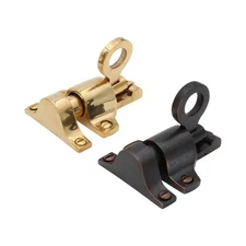 Brass Springing Transom Window Casement Latch with Pull Handle - Choose Finish