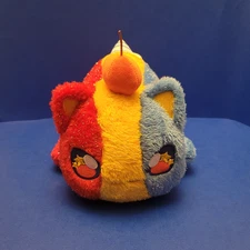 Aphmau Meemeows Snow Cone Cat 11" Carnival Treats Plush Red Yellow Blue Snowcone