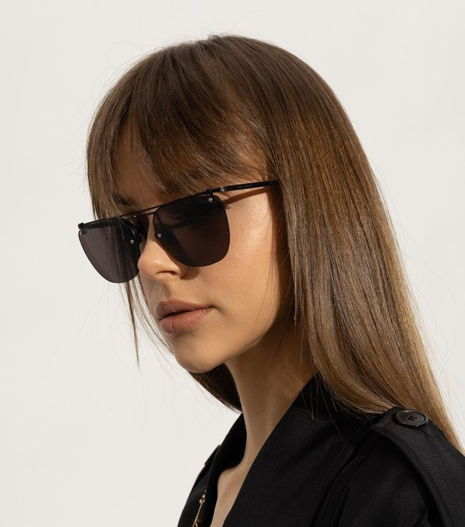 NUOVI OCCHIALI DA SOLE SL600 001 SAINT LAURENT UNISEX NERI OCCHIALI ROTONDI