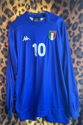 Italy バッジョ　XL size baggio football 1999 Kappa Italy National Team Soccer Jersey 1999 Roberto Baggio