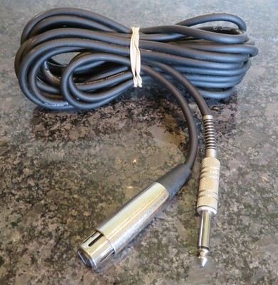 Ki-Sound Mikrofon zu Klinke Kabel Hochleistung mit Rauschunterdrückung 20 Fuß
