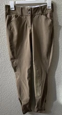 Goode Rider Size 26L Equestrian HorseRiding Pant Breeches Beige/Tan, Inseam 28”